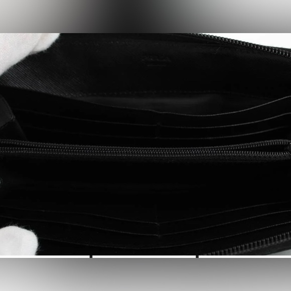 Prada Black Tesutto Nylon Long Wallet - Picture 7 of 15